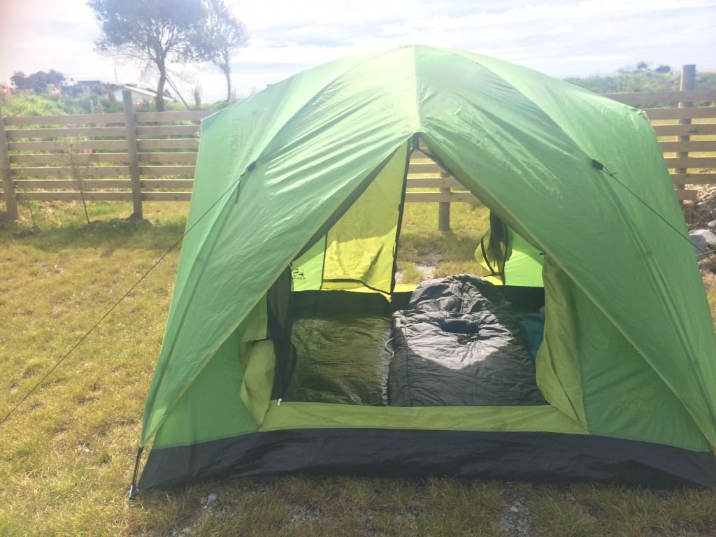 Campsite Tent New Zealand Green